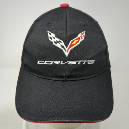Corvette C7 Logo Baseball Cap Black One Size Cotton Embroidered Slideback Hat