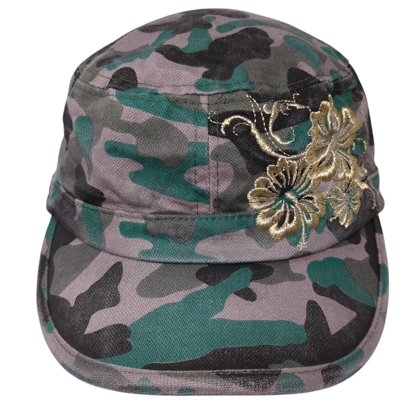 Scala Pronto Strapback Cadet Army Hat Multi One Size Camo Embroidered