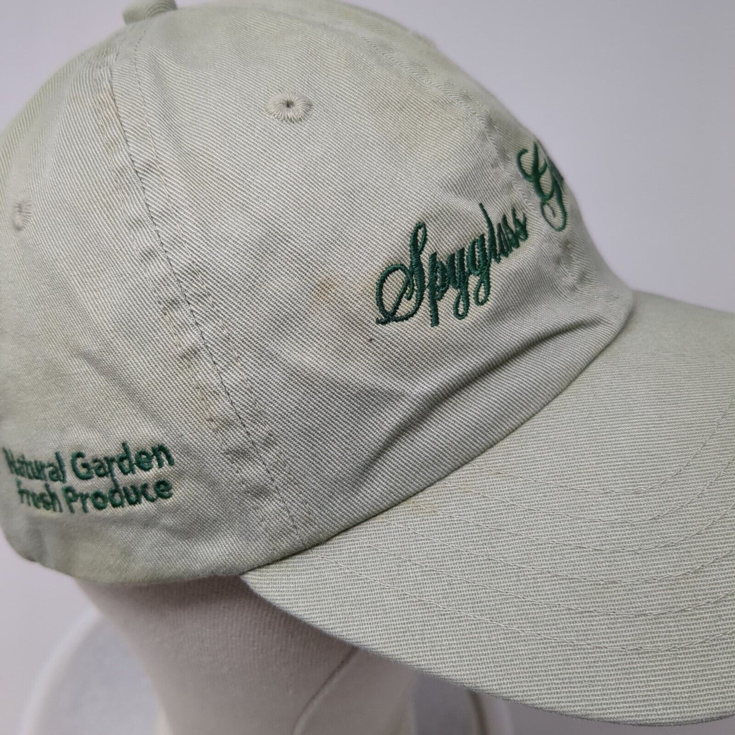 Spyglass Gardens LLC Slideback Hat Green OSFM Adjustable Embroidered Cotton