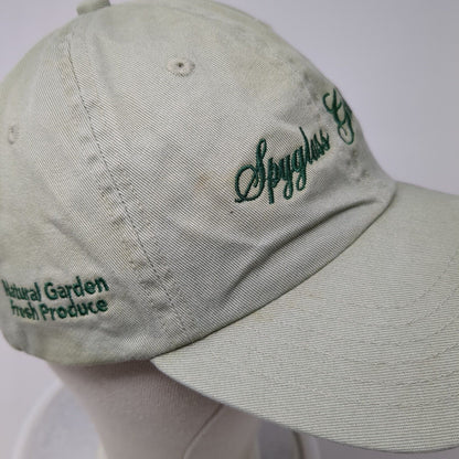 Spyglass Gardens LLC Slideback Hat Green OSFM Adjustable Embroidered Cotton