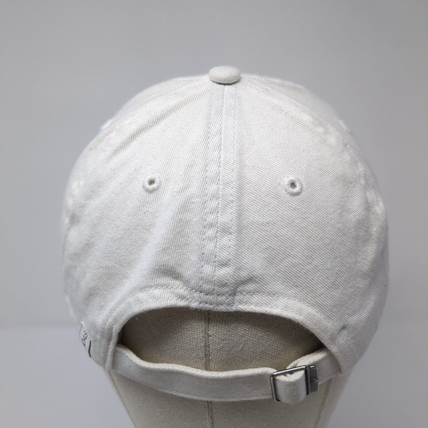 Adidas Slideback Hat White One Size Adjustable Embroidered 6 Panel Cotton
