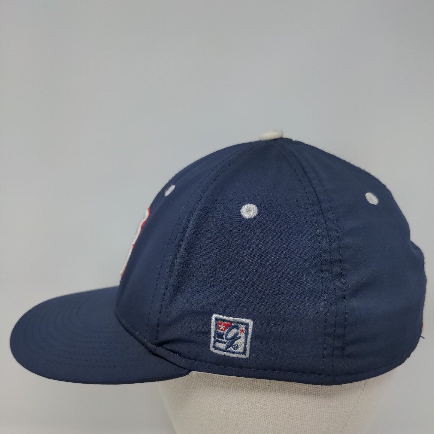 The Game Pro Southwest Fitted Hat Blue Size 7 1/8 Embroidered Logo