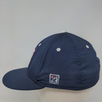 The Game Pro Southwest Fitted Hat Blue Size 7 1/8 Embroidered Logo