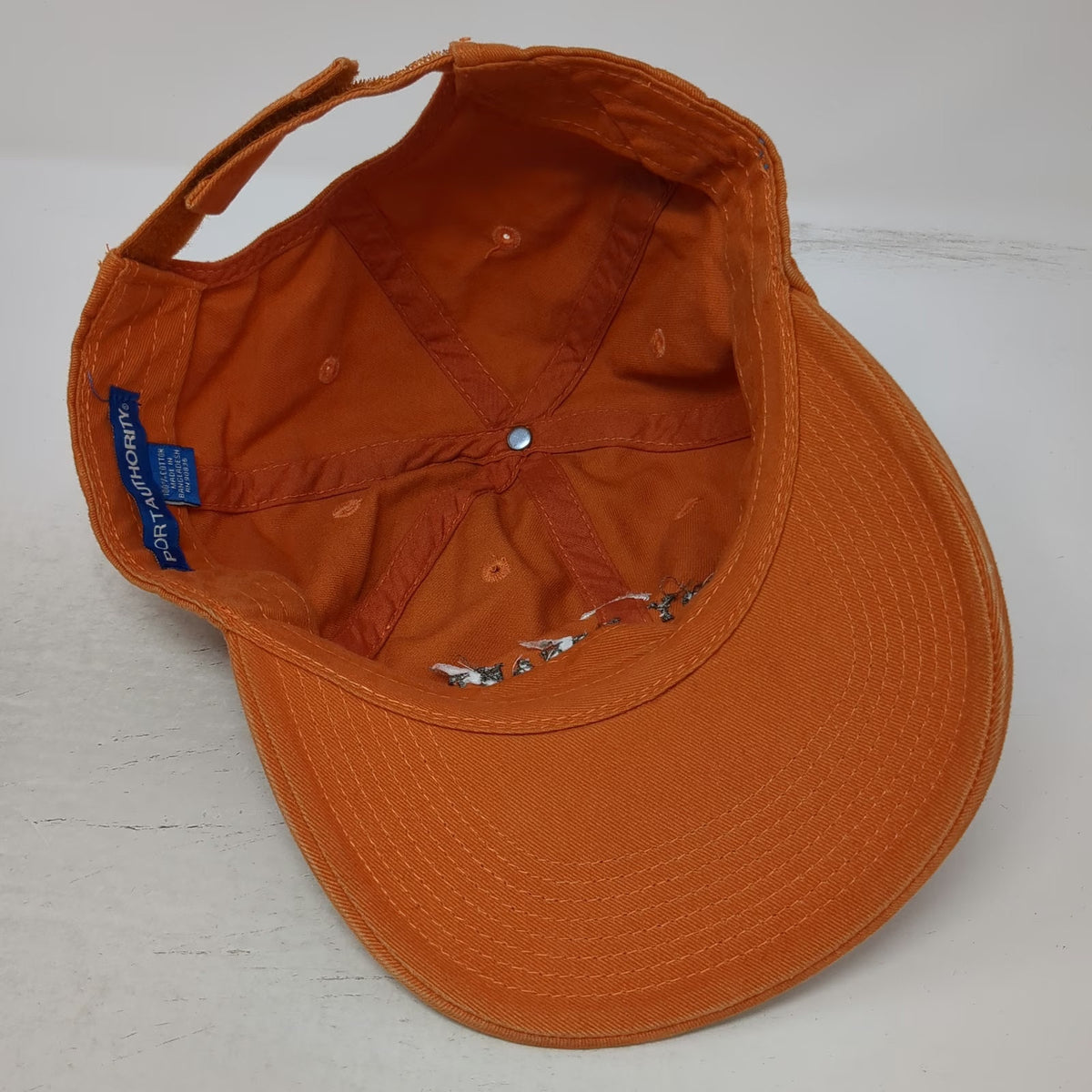 Port Authority Baseball Cap Orange One Size Strapback Handy Tenant Hammer Hat