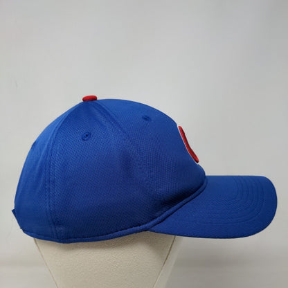 OC Sports Men's Strapback Hat Blue OSFM Embroidered Chicago Cubs Logo