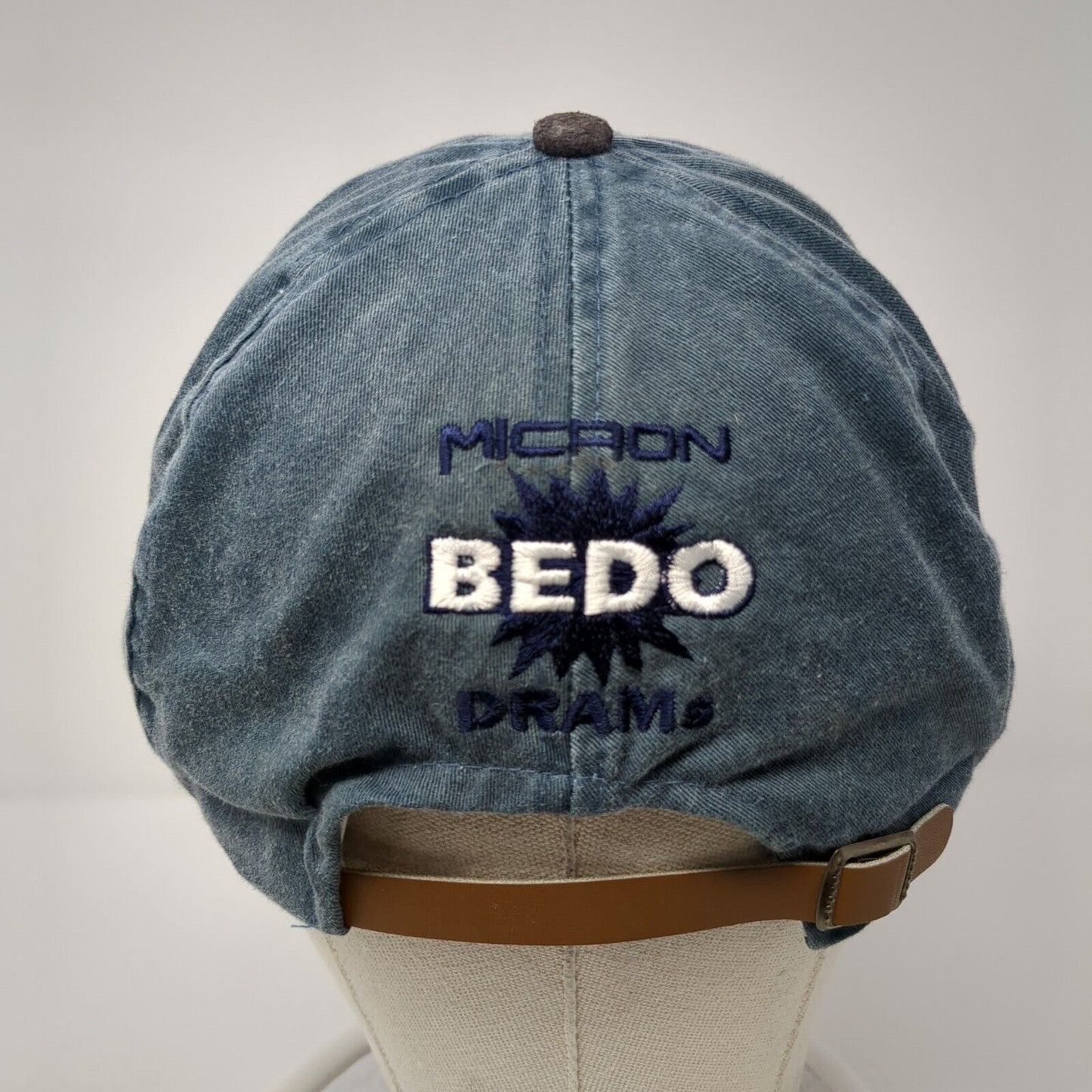 Micron Bedo Dram Slideback Hat Blue One Size Adjustable Embroidered Fahrenheit