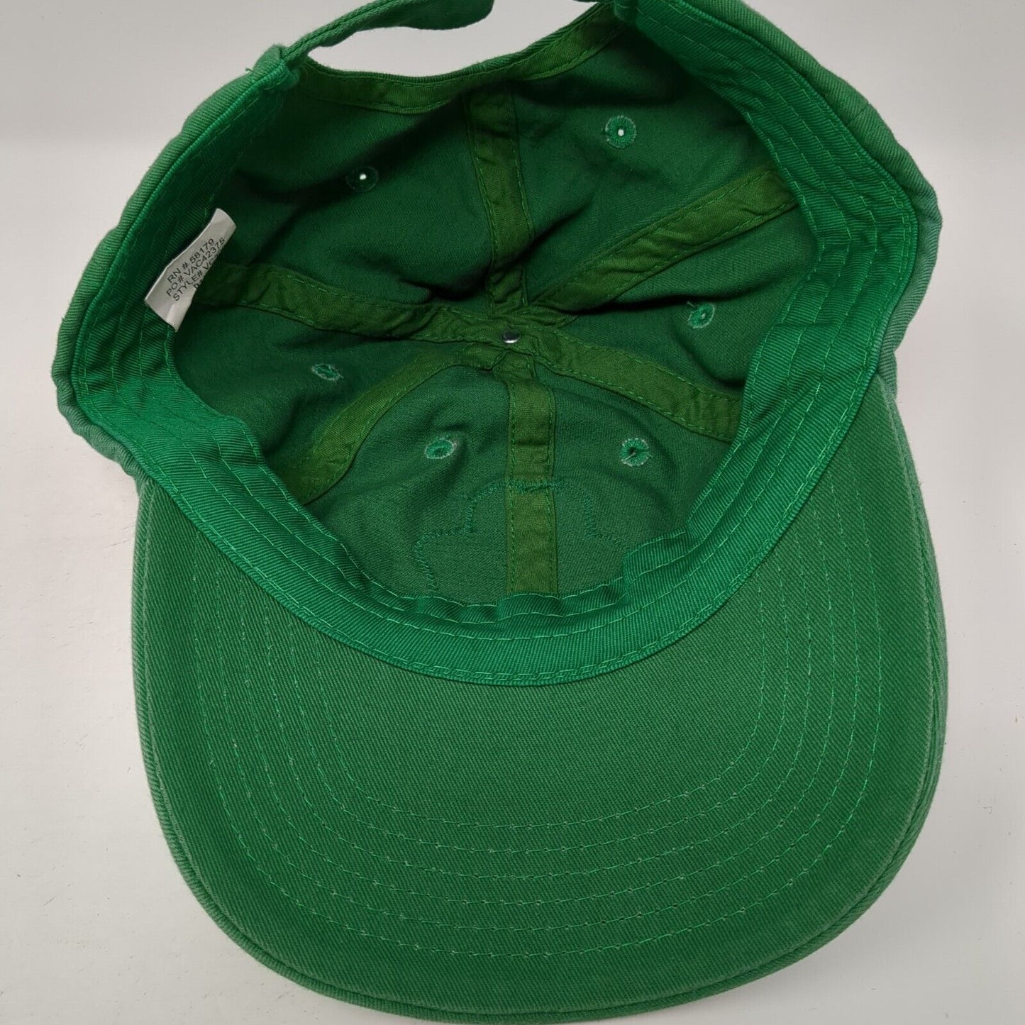Clover Logo Patch Slideback Hat Green One Size Adjustable 6 Panel