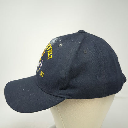USS Roosevelt DDG 80 Blue Snapback Hat One Size Navy Military Ship SNIPS Crest