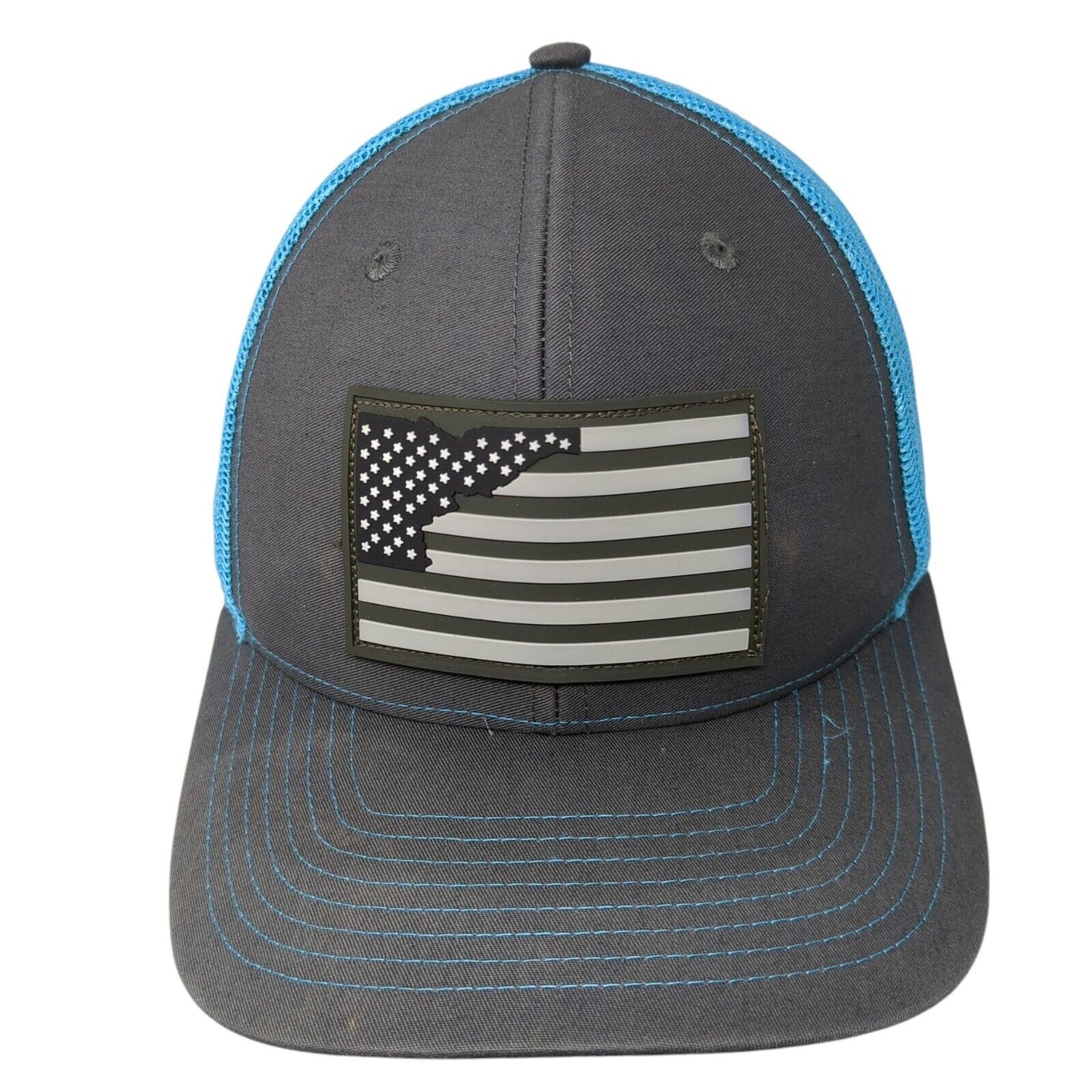 American Flag Snapback Trucker Hat Multicolor OS Adjustable Mesh Back Richardson