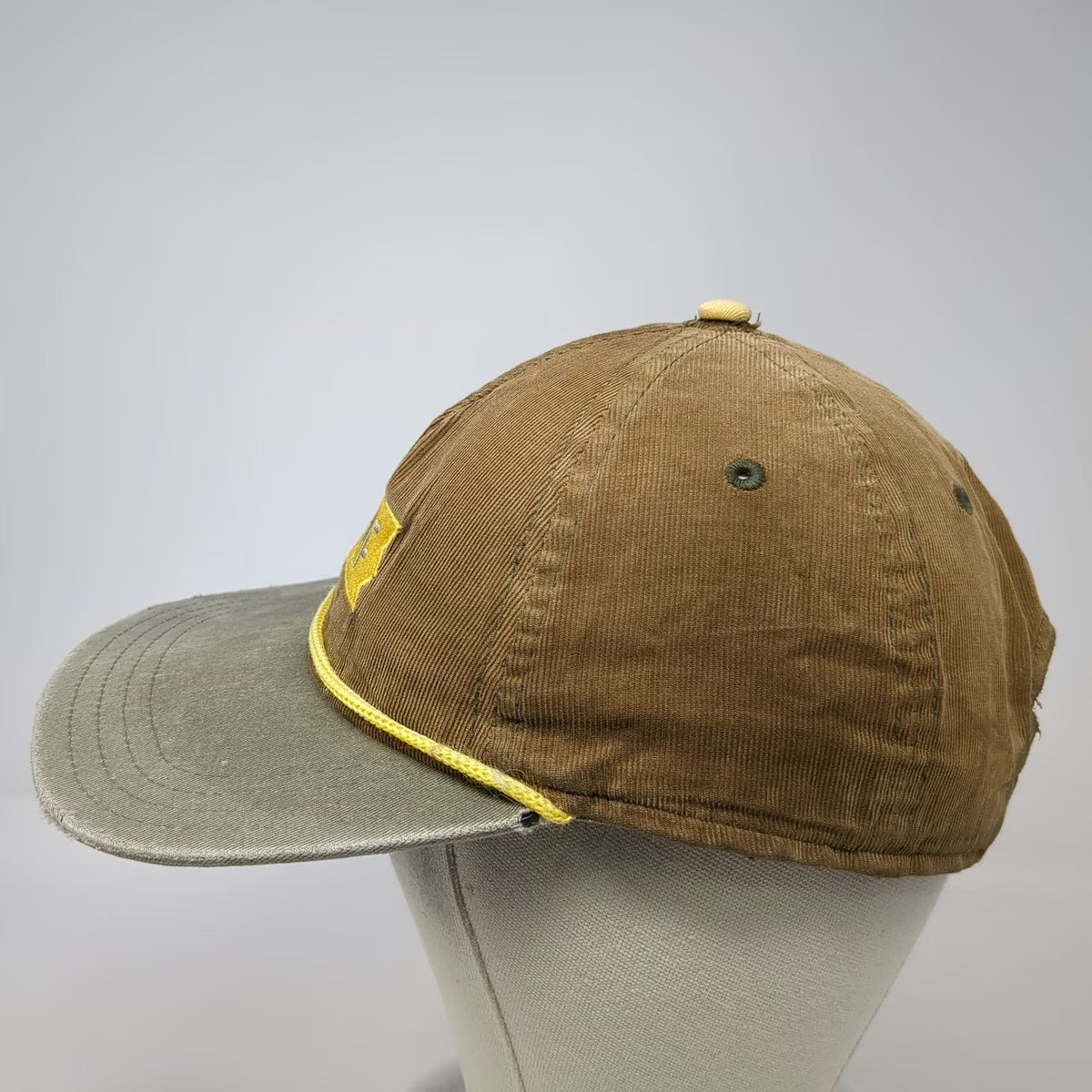 Treefort Baseball Cap Brown OSFM Corduroy Rope TMF Patch Hat Slideback Cotton