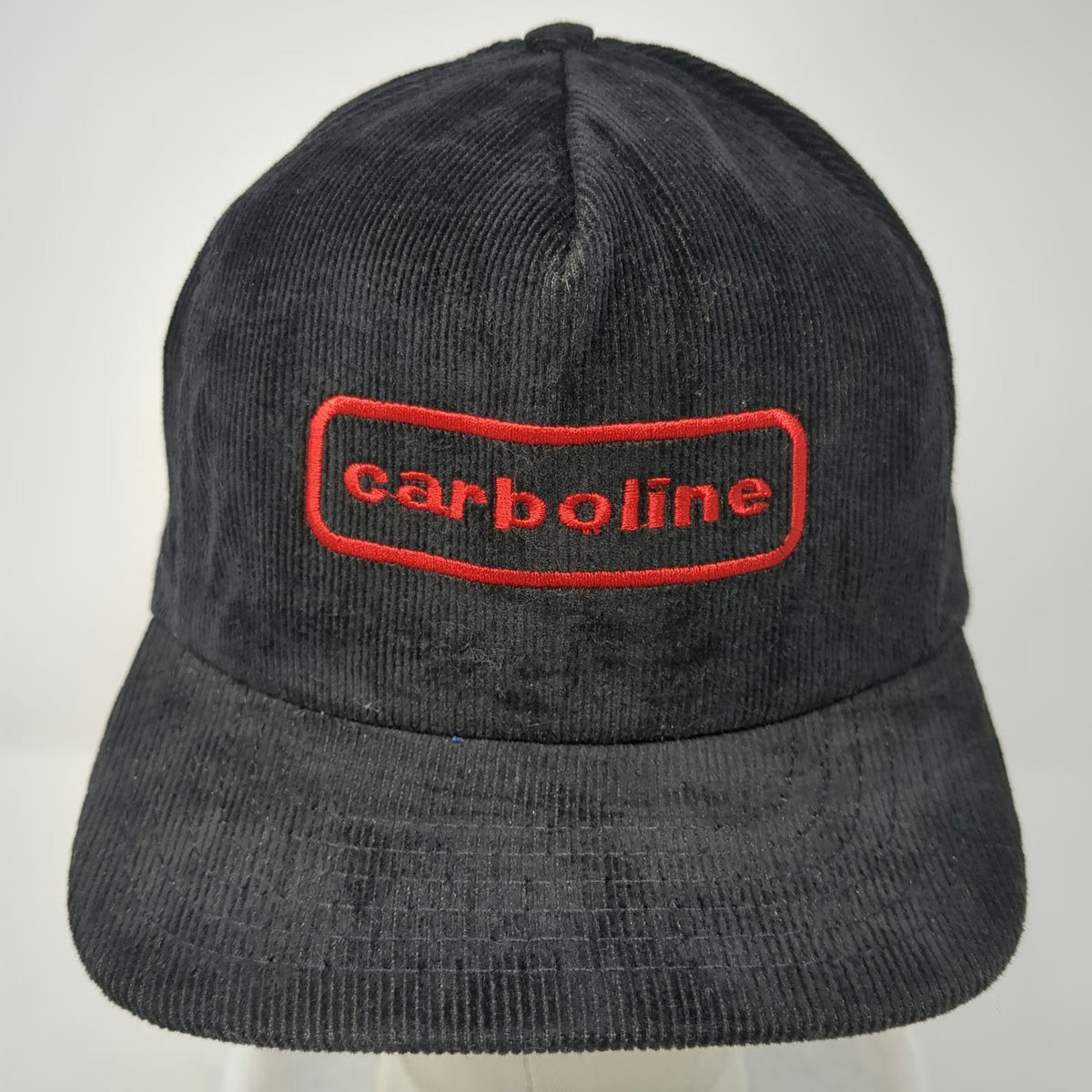 Stylemaster 5 Panel Black Hat One Size Corduroy Snapback Made in USA Carboline
