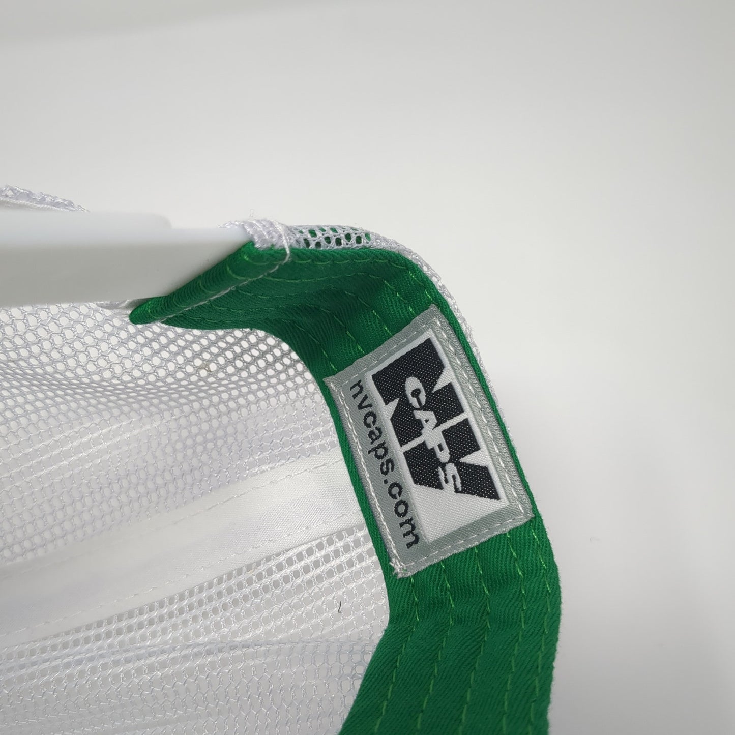 Old English Letter M Snapback Trucker Hat Green One Size Mesh Back