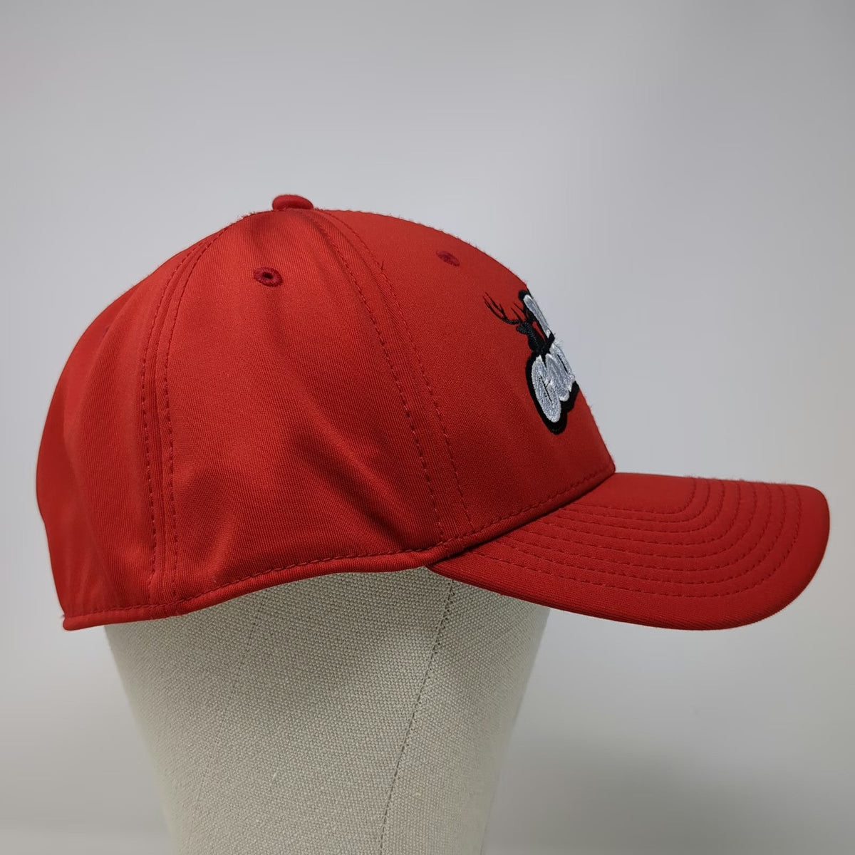The Game Baseball Cap Red Size L Ross Coin Gun Flexfit A-Flex Embroidery Hat