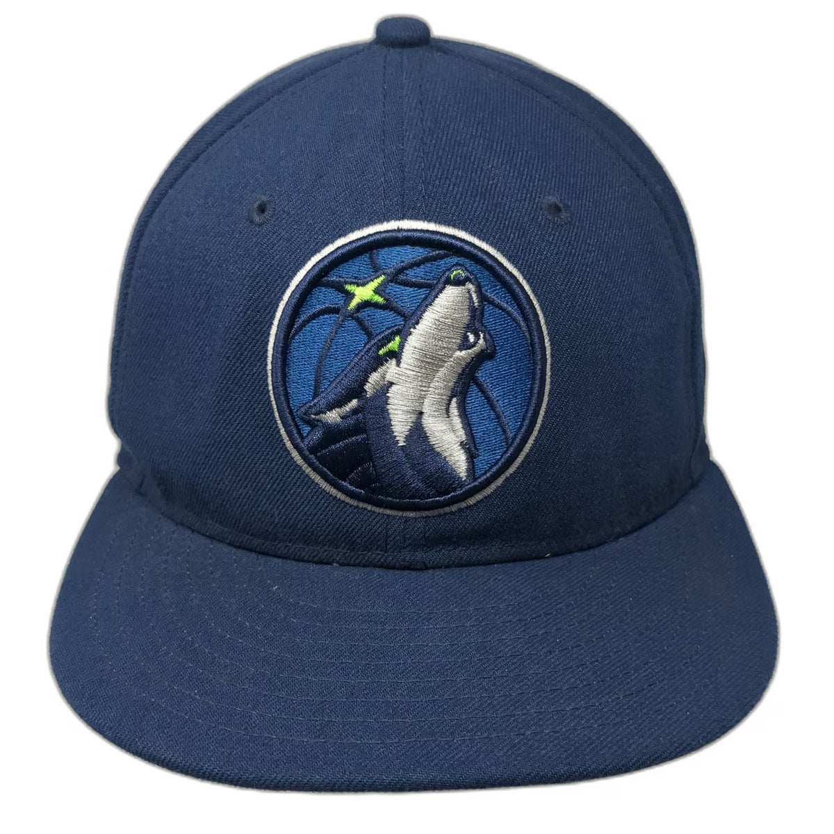 New Era Minnesota Timberwolves NBA Blue Snapback One Size Hat Flat Brim 9FIFTY