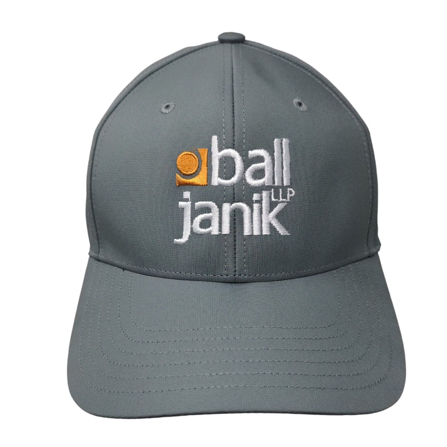 Ball Janik LLP Strapback Golf Hat Gray OSFM Embroidered Adidas W/Tags