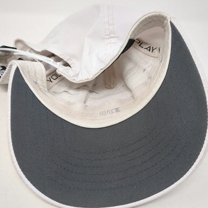 PING 5 Panel Hat White One Size Golf Sunset Mountain Patch Snapback Flexfit 110