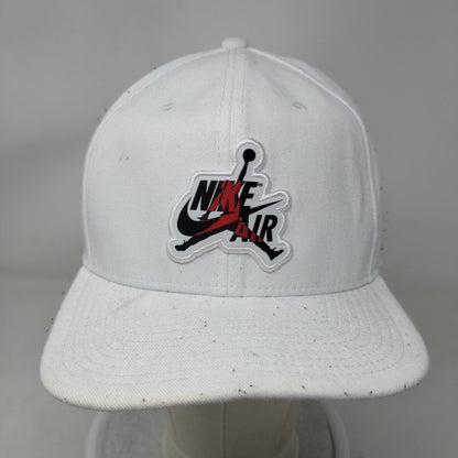 Nike Air Jordan Jumpman Snapback Hat White OSFM Embroidered 6 Panel