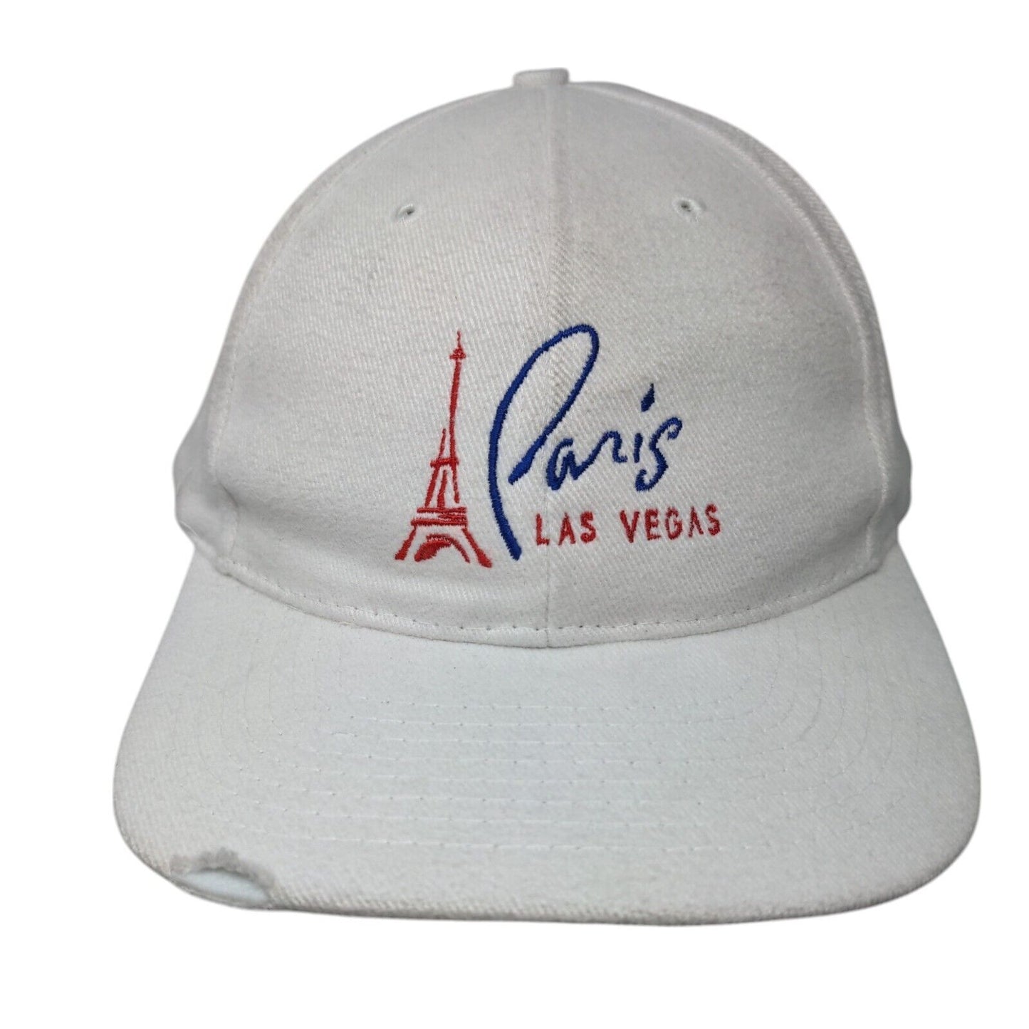 Paris Las Vegas Slideback Hat White One Size Embroidered Nissin