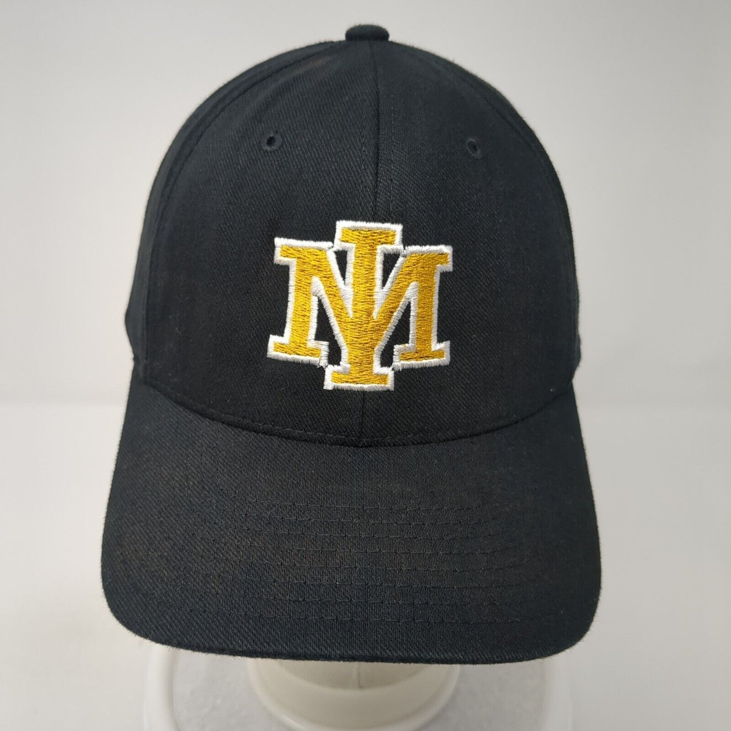 Richardson Pro 185 Fitted Baseball Cap Black XL Lightweight Embroidered 6 Panel