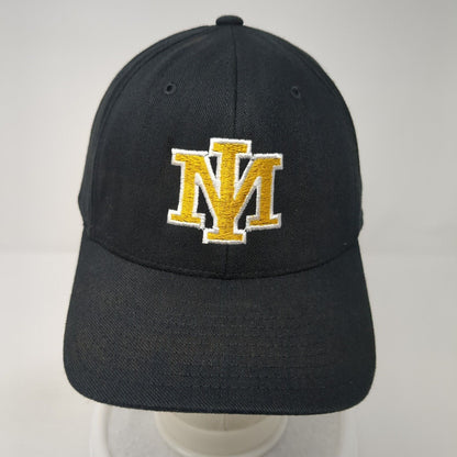 Richardson Pro 185 Fitted Baseball Cap Black XL Lightweight Embroidered 6 Panel
