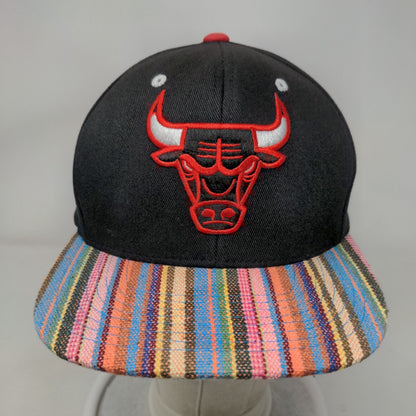 Mitchell & Ness Snapback Hardwood Classics Chicago Bulls Hat Black Striped NBA