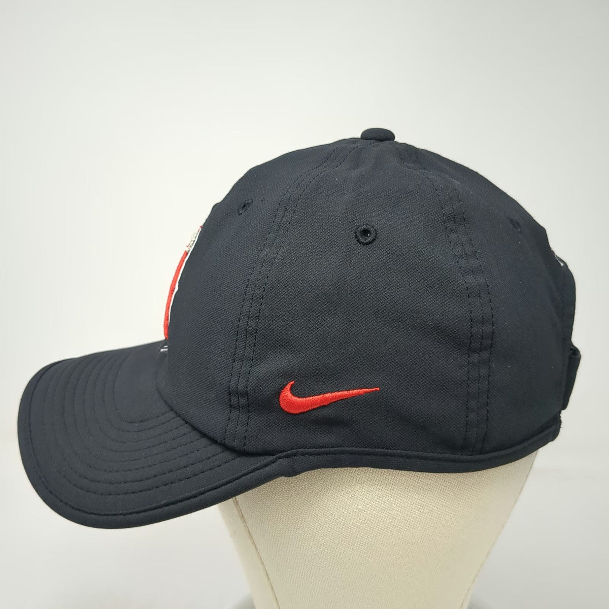 Nike Los Angeles Angels Baseball Cap Black OSFM Dri-FIT Strapback MLB Swoosh Hat