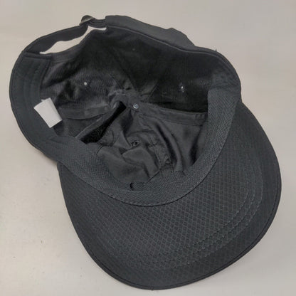 Gaiam Men's Slideback Hat Black Adjustable 3D Logo Polyester Spandex