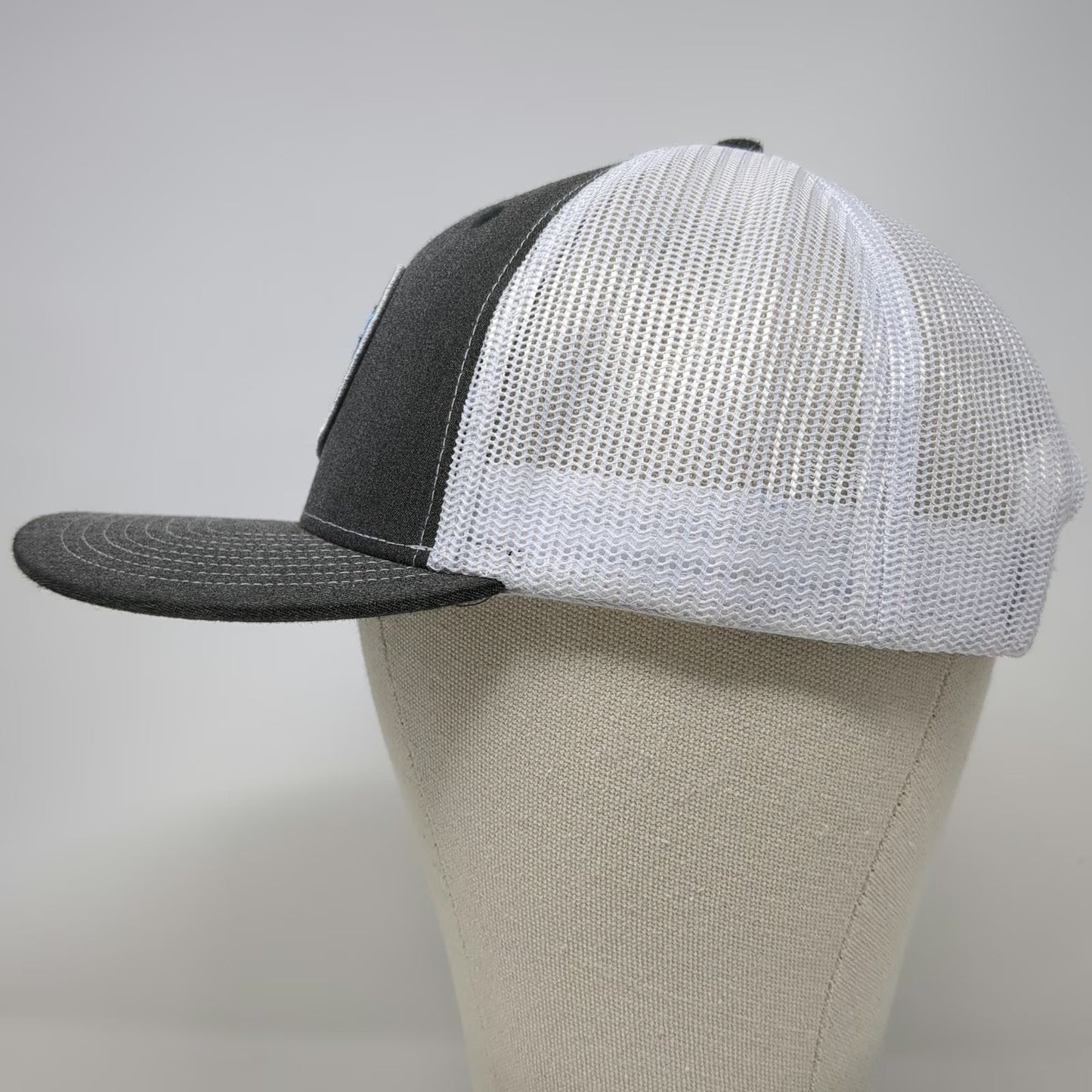 Gray White Blue Trucker Hat One Size THORWallet Founder Edition Snapback Mesh
