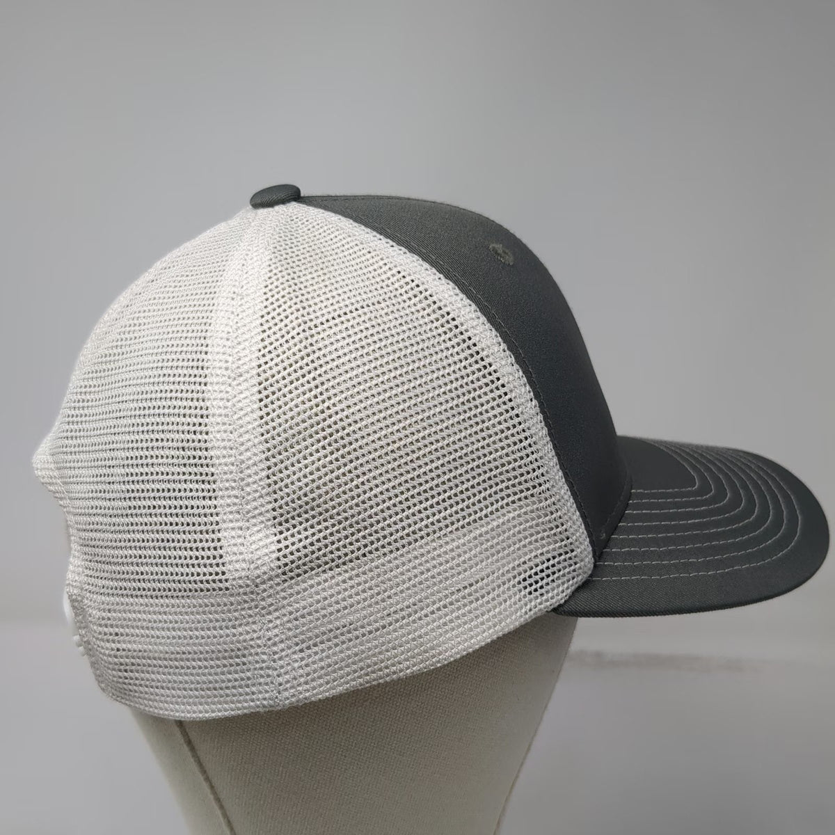 Port Authority Trucker Hat Gray One Size Snapback Mesh Recycled Timesavers Logo
