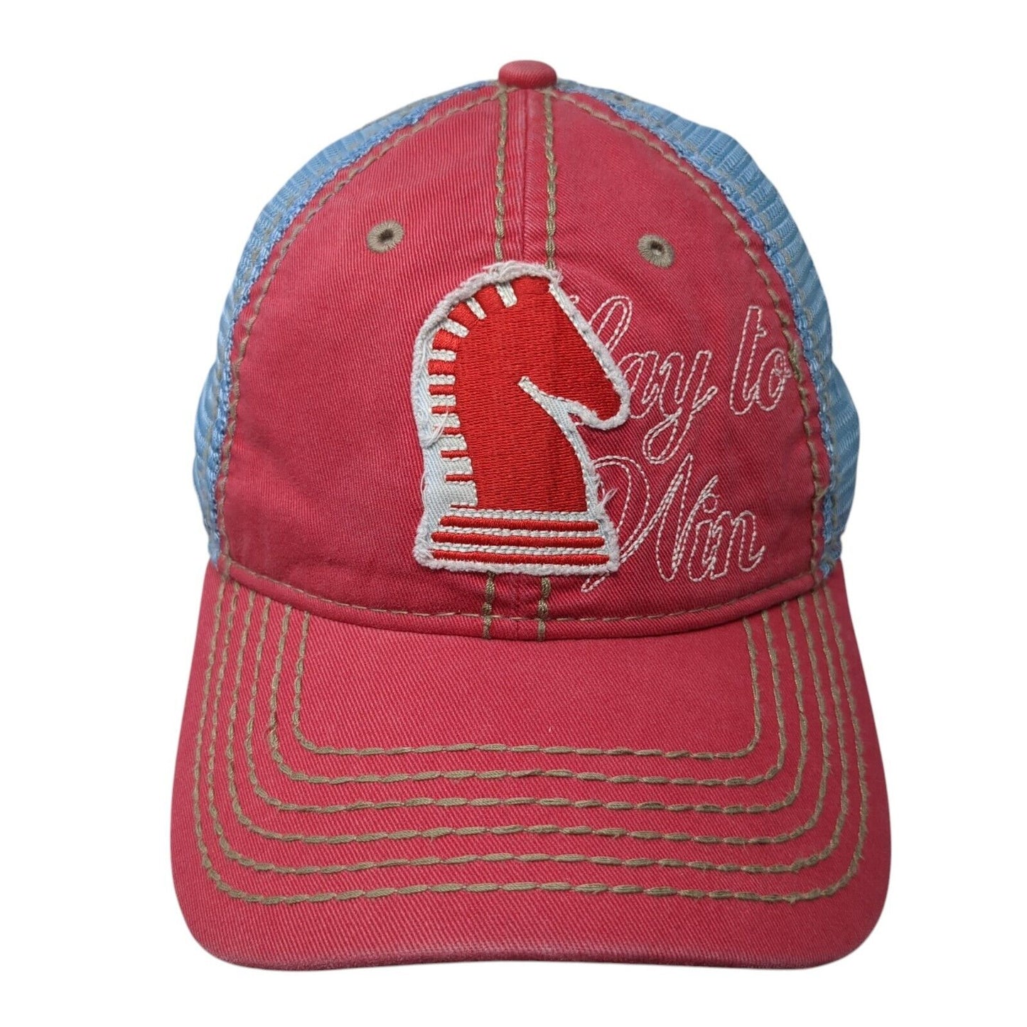 Play To Win Snapback Trucker Hat Multi One Size Mesh Back Classic Equine