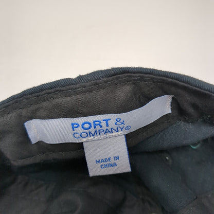 MAG Strapback Hat Blue One Size Adjustable Embroidered Port & Company