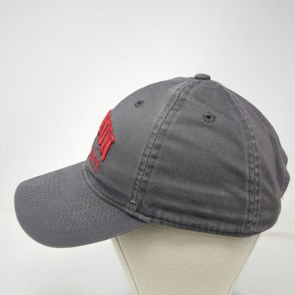 Boston University NCAA Legacy Gray One Size Red Embroidered Cap Slideback Hat