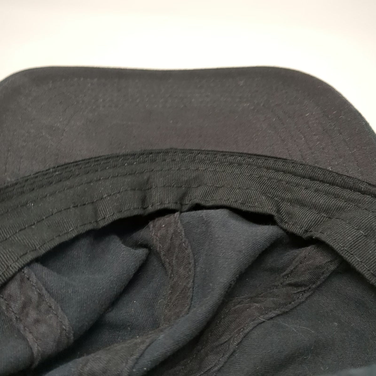 Goodfellow & Co Baseball Cap Black One Size Leather Strap Slideback Blank Hat