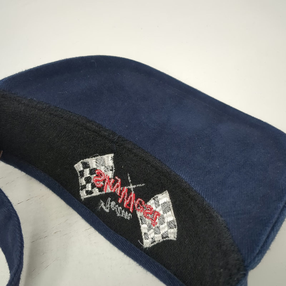 Dog Daze Visor Blue One Size Team SkyWest Racing Checkered Flags Adjustable Hat