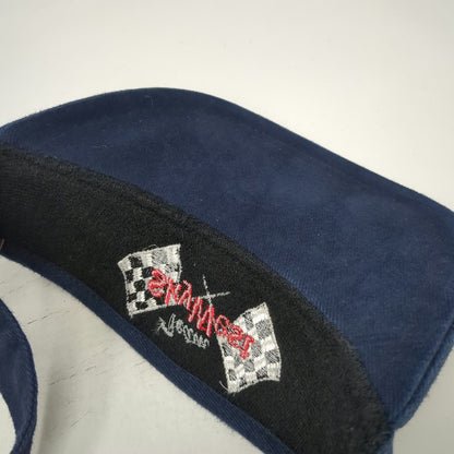 Dog Daze Visor Blue One Size Team SkyWest Racing Checkered Flags Adjustable Hat