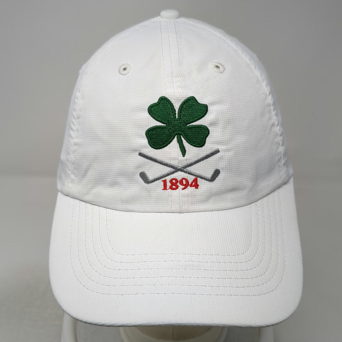 Imperial Baseball Cap White One Size Performance Golf Clover 1894 Strapback Hat