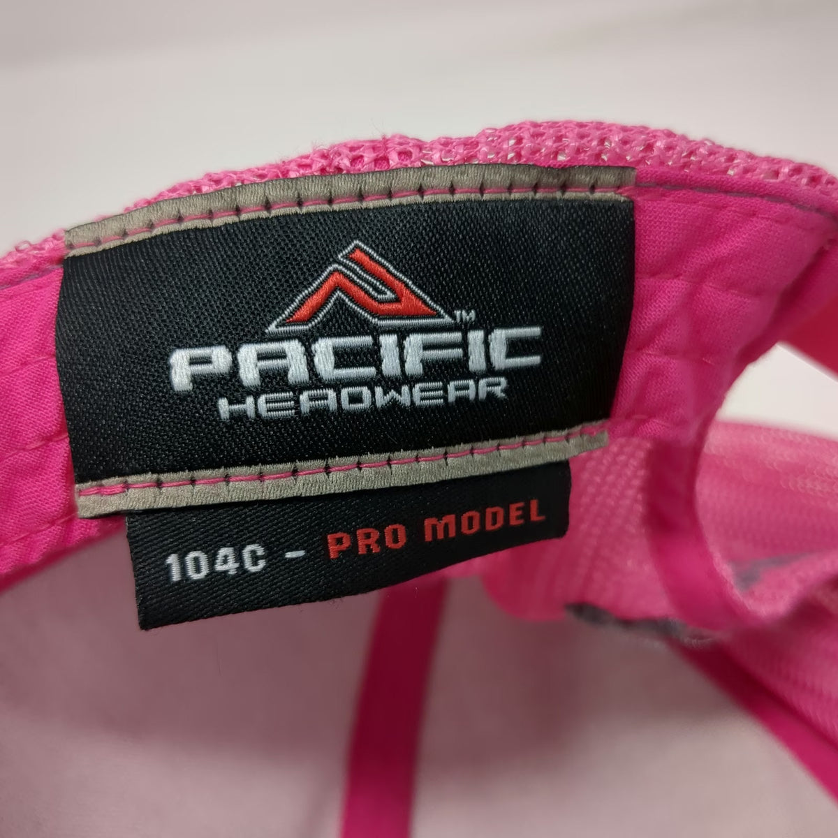 Pacific Headwear Gray Pink Trucker Hat OS SRS Snake River Stampede Mesh Snapback