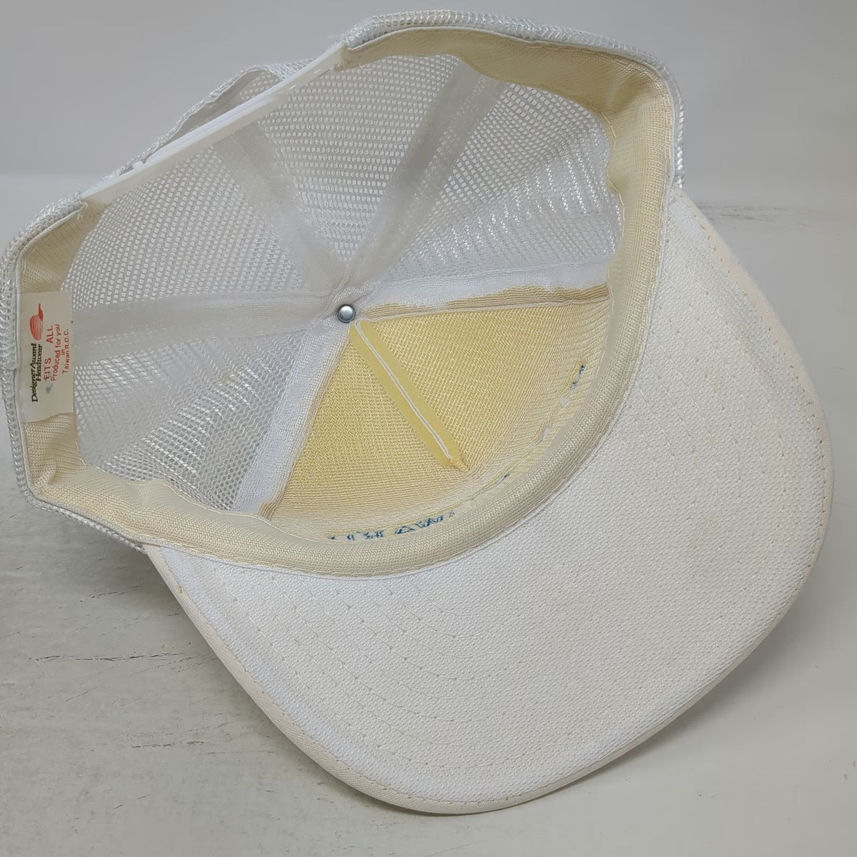 Designer Award Headwear Trucker Hat White One Size M.S. Seaward Mesh Snapback