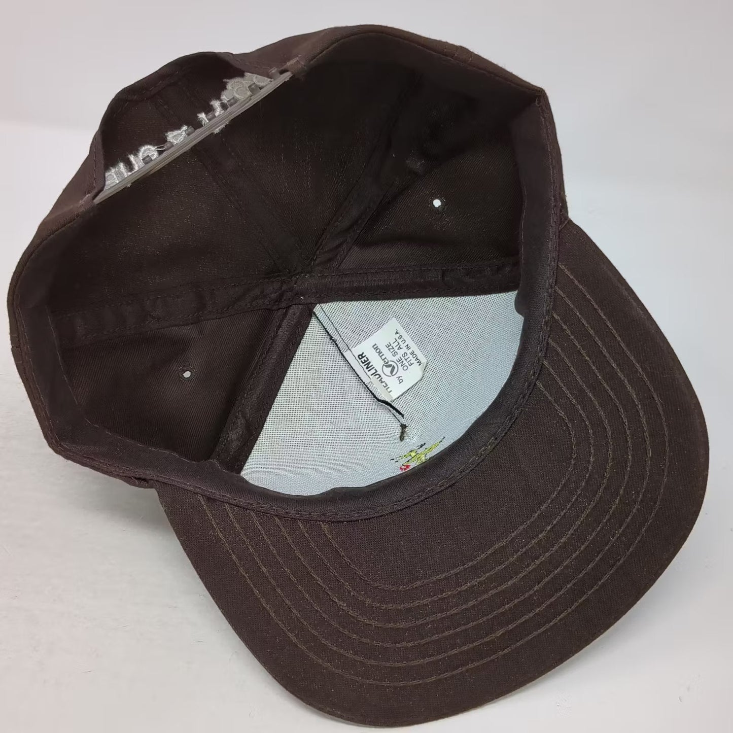 Mr. Crane Inc Crane & Rigging Brown 5 Panel Hat OS Embroidered USA Vintage