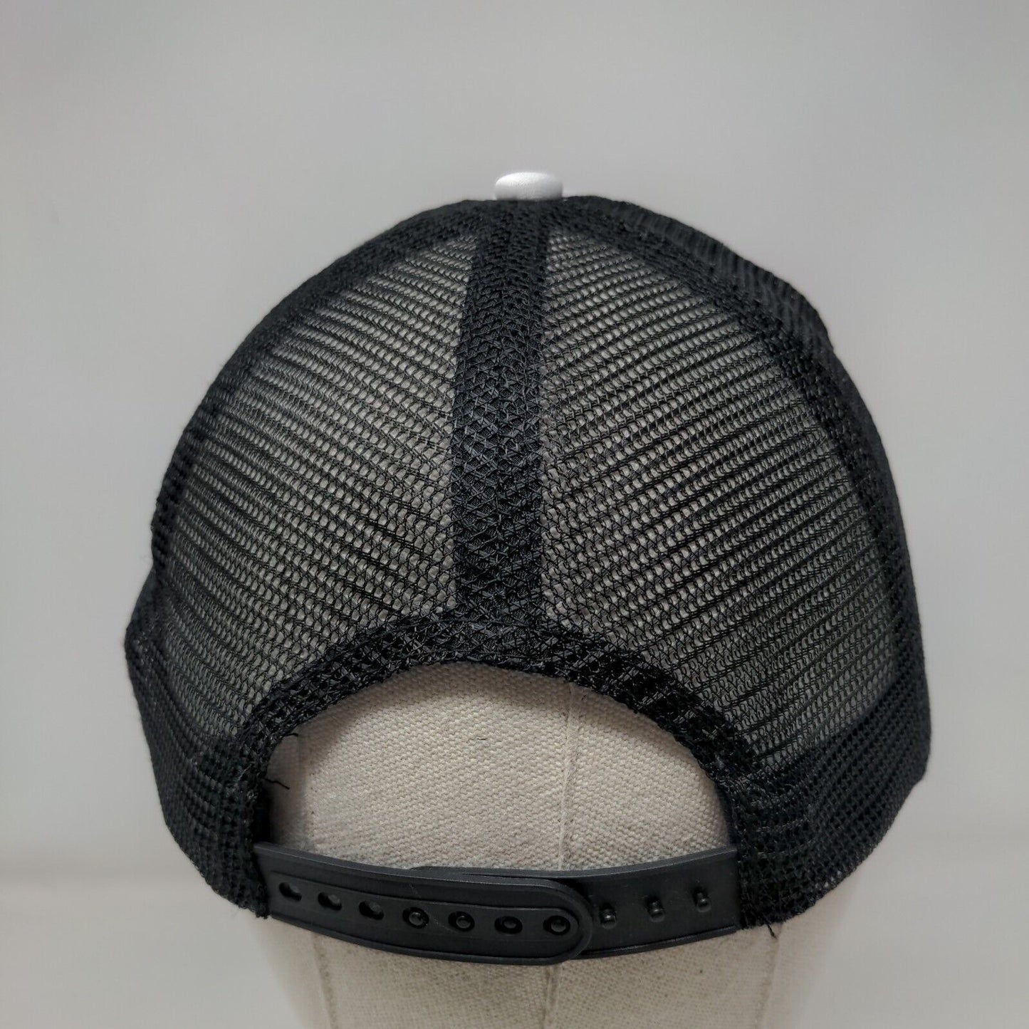 Ski Town Shoot Out Park City UT Snapback Trucker Hat Black OS Mesh Back District