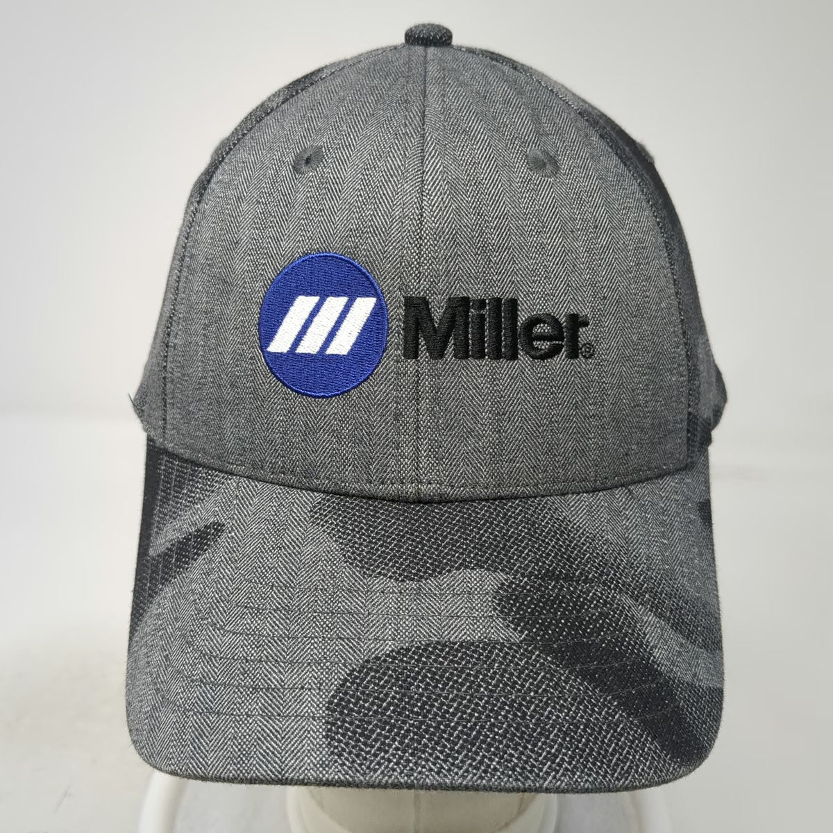 Promotional Designs Miller Baseball Cap Gray One Size Camo Strapback Work Hat