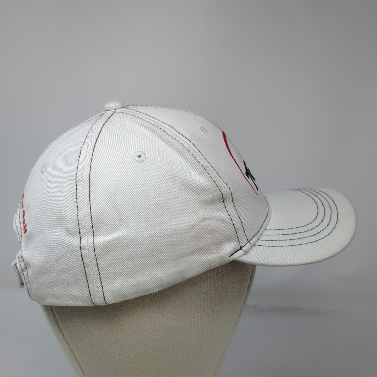 PowerBilt Baseball Cap White One Size TGA Premier Junior Golf Strapback hat Logo