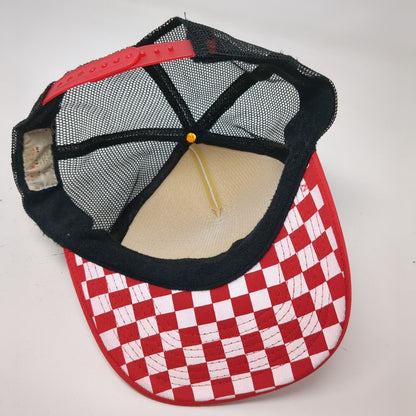 VANS Snapback Trucker Hat Multicolor One Size Adjustable Mesh Back Check