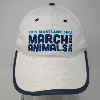 2015 Maryland SPCA March For The Animals Baseball Cap White One Size Hit Wear