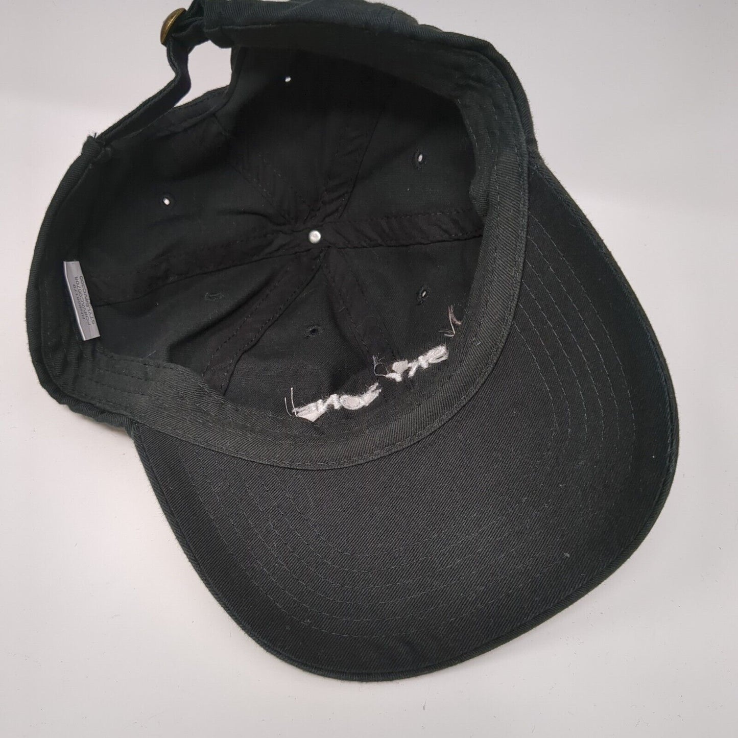 Sky Zone Slideback Hat Black One Size Embroidered Adjustable 6 Panel