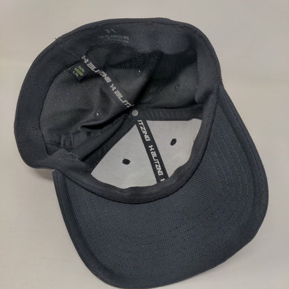 Under Armour Fitted Hat Black L/XL Classic Fit Blitzing Embroidered