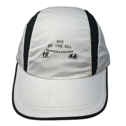 Coolwave 5 Panel Cap White One Size Rye By The Sea Duathlon Road Race Mesh Hat