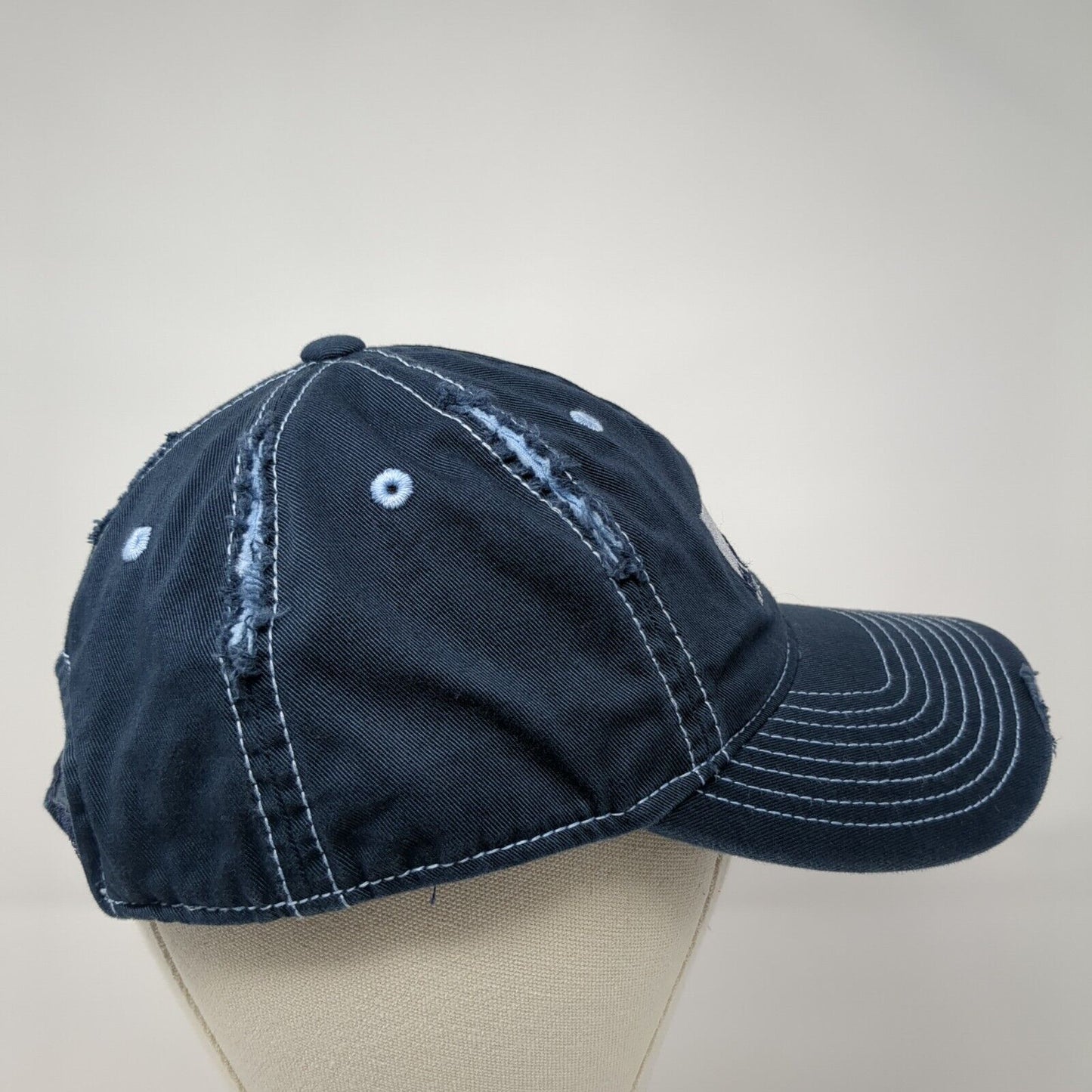 MWI Veterinary Supply Strapback Hat Blue One Size Embroidered District