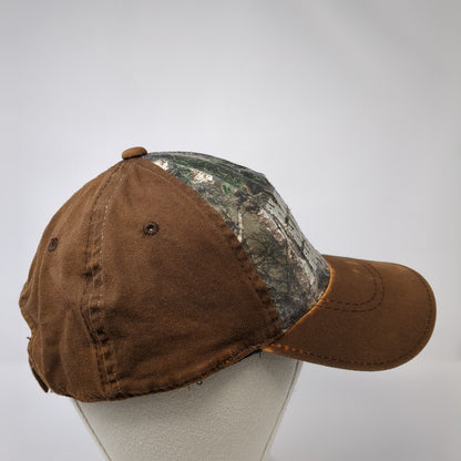 Happy Duck Dynasty Strapback Hat Brown OS Adjustable Embroidered Outdoor Cap