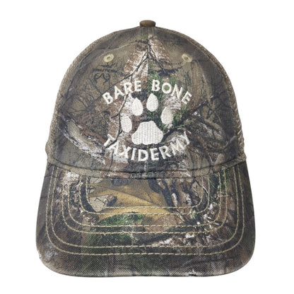 Bare Bone Taxidermy Snapback Trucker Hat Multi Camo One Size Mesh Back